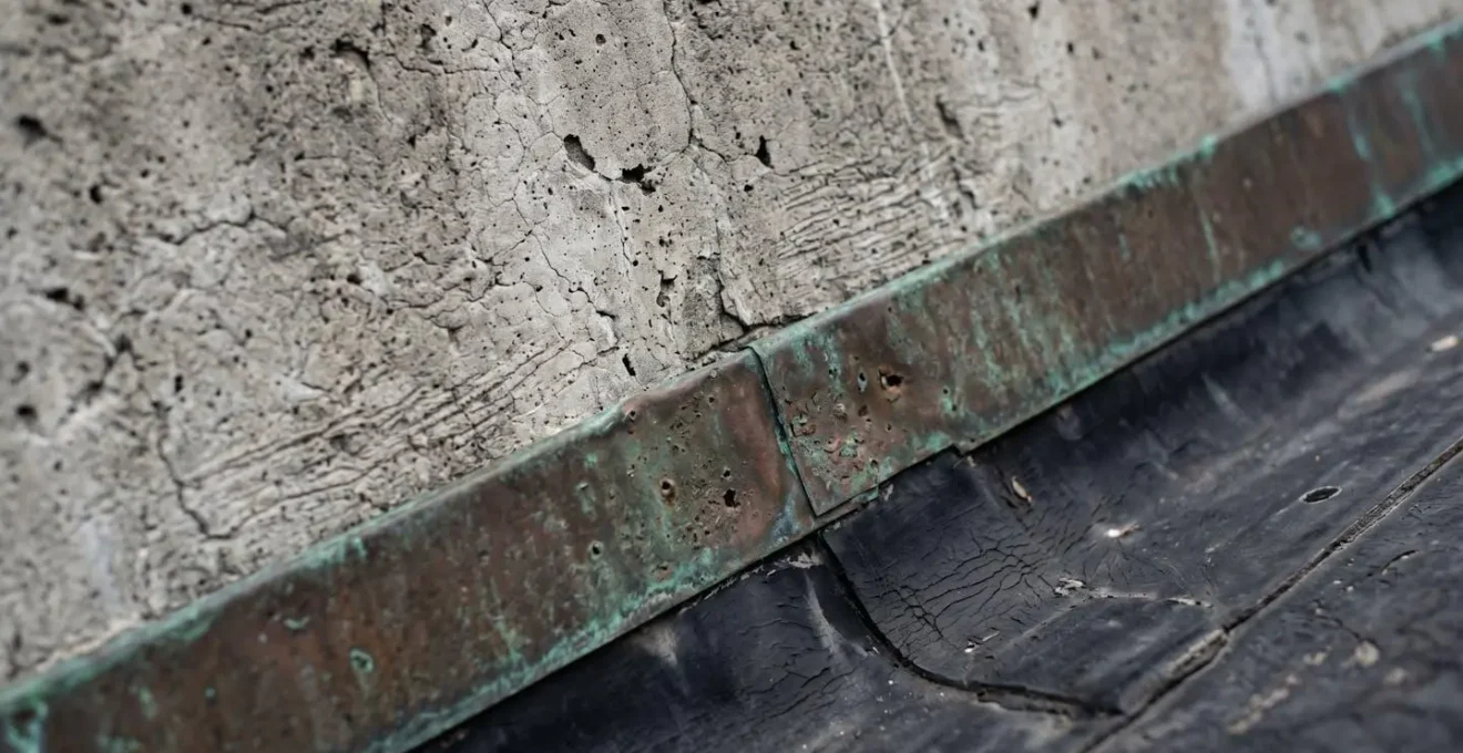 Close-up macro view of building materials showing texture and condition for commercial property inspection