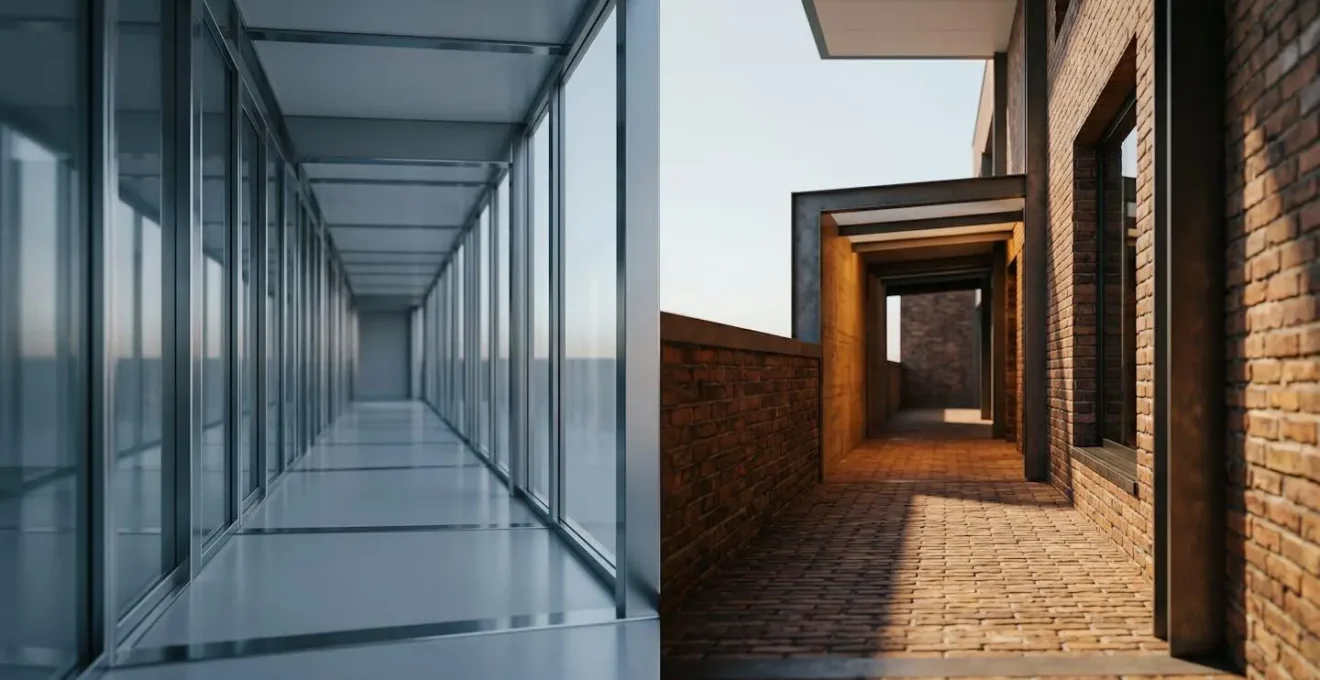 Symbolic representation of regional property market opportunities through diverging architectural pathways