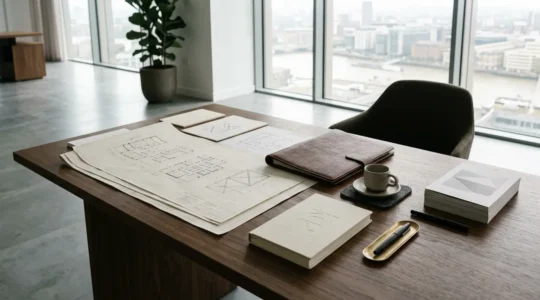 Professional portfolio analysis workspace showing property investment performance metrics and index comparison tools
